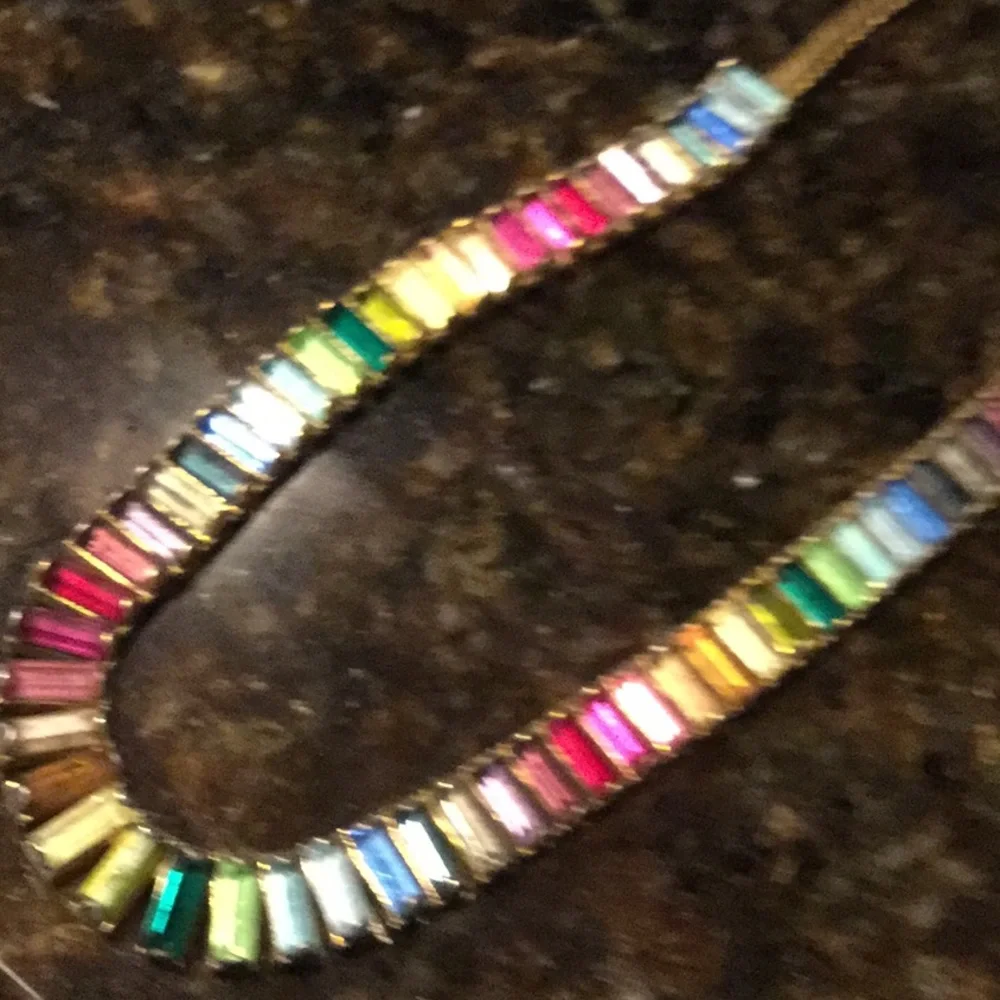 Vintage tennis necklace estate collector baguette Christmas brunch chic date - Picture 7 of 10